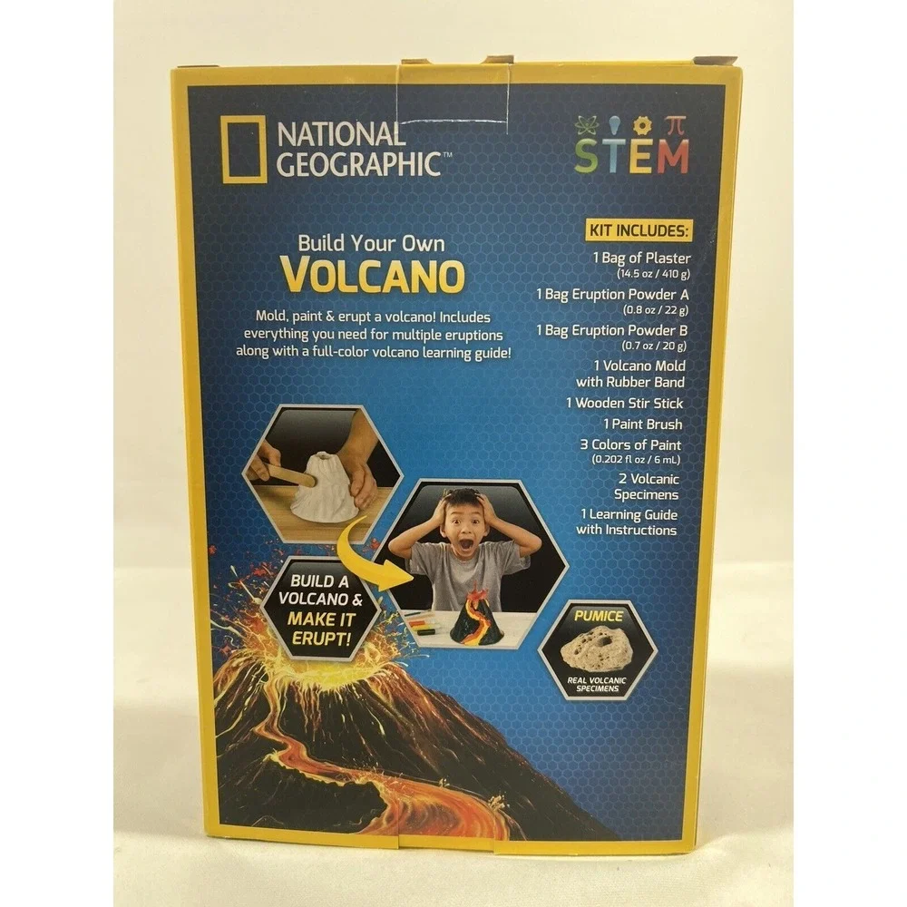 National Geographic Volcano Kit STEM Science Toy Kids Educational Experiment